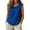 Dark Blue-tank top, variant on Ruffle Sleeve Tank Top Women Loose Fashion Comfy Undershirts Sleeveless Summer Casual Blouse
