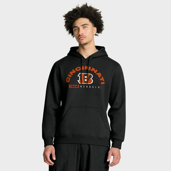 Men's Fanatics Black Cincinnati Bengals Delay of Game Legacy Pullover Hoodie