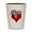 White/Black, variant on CafePress - Broken Heart With Skulls - White/Black Shot Glass, Unique and Funny Shot Glass