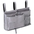 thumbnail image 1 of Bedside Storage Organizer, Bedside Caddy Hanging Storage Bag with 8 Pockets for Bunk Dorm Rooms and Hospital Bed Rails (Grey), 1 of 6
