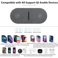 thumbnail image 4 of FDGAO Fast Wireless Charger Dual 20W Wireless Charging Station for iPhone 15 14 13 12 11 XS XR 8Plus,Samsung Galaxy/Note, 4 of 6