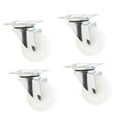 thumbnail image 1 of 4 piezas Heavy Duty 1.5 '' ruedas giratorias giratorias Trolley Furniture Caster White kusrkot Rueda pivotante del echador, 1 of 8