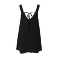thumbnail image 4 of TYGHBN Women Casual Solid Vest Round Neck Tank Sleeveless Lace Strap Irregular Chiffon Vest Beauty Tops for Women 3x Long Tops for Women Athletic Crop Top Tops for Women 2x Tops for Women plus Size, 4 of 4