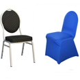 thumbnail image 2 of BalsaCircle 25 pcs Royal Blue Spandex Stretchable Banquet Chair Covers for Party Wedding Linens Decorations Dining Ceremony, 2 of 9