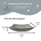 thumbnail image 5 of Lavabo Marmol Ovalin Rectangular Minimalista Moderno 36x28x11 Onyx&Co. Lavabo Pañuelo Rectangular Pequeño, 5 of 7