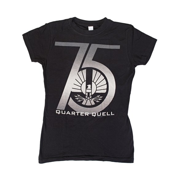 The Hunger Games 2: Catching Fire 75th Quarter Quell Juniors Black T-Shirt | M
