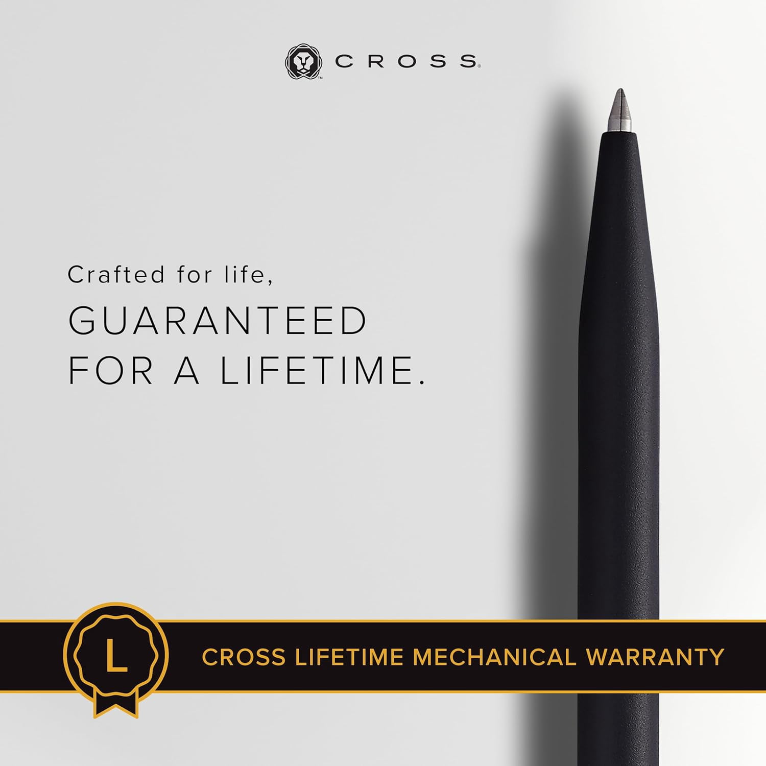 Cross Click Slim Refillable Gel Ink Rollerball Pen, Medium Rollerball, Includes Premium Gift Box - Black