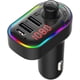 thumbnail image 1 of Transmisor FM Bluetooth para automóvil, adaptador para automóvil Bluetooth 5.0, radio inalámbrica, kit de adaptador de receptor para automóvil, llamada manos libres Xemadio HMKY152, 1 of 9