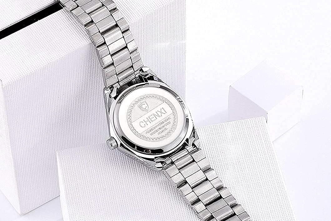 Watches for Women Analog Quartz Silver Stainless Steel Watches Luminous Waterproof Ladies Dress Watch