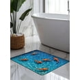 thumbnail image 2 of Red Carp Soft Diatomaceous Earth Mat, Watercolor Rippled Water Surface Animal Realistic Style Absorbent Bath Mat Non Slip Rubber Backed Quick Dry Doormat Fit Under Door for Bathroom Kitchen 16"x24", 2 of 9
