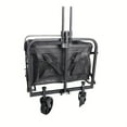 thumbnail image 5 of 220/450/680 lb Capacity Heavy-Duty All, Foldable Multi-Purpose Wagon for Camping, Gardening, Beach,Shopping-No Assembly Required,Black Garden Tool Holder,Sturdy Handle Design,Durable WheelConstruction, 5 of 6