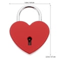 thumbnail image 3 of MasteelfCA 1PC Zinc Alloy Lock Suitcase Security Lock Rustproof Mini Heart Padlock, 3 of 7