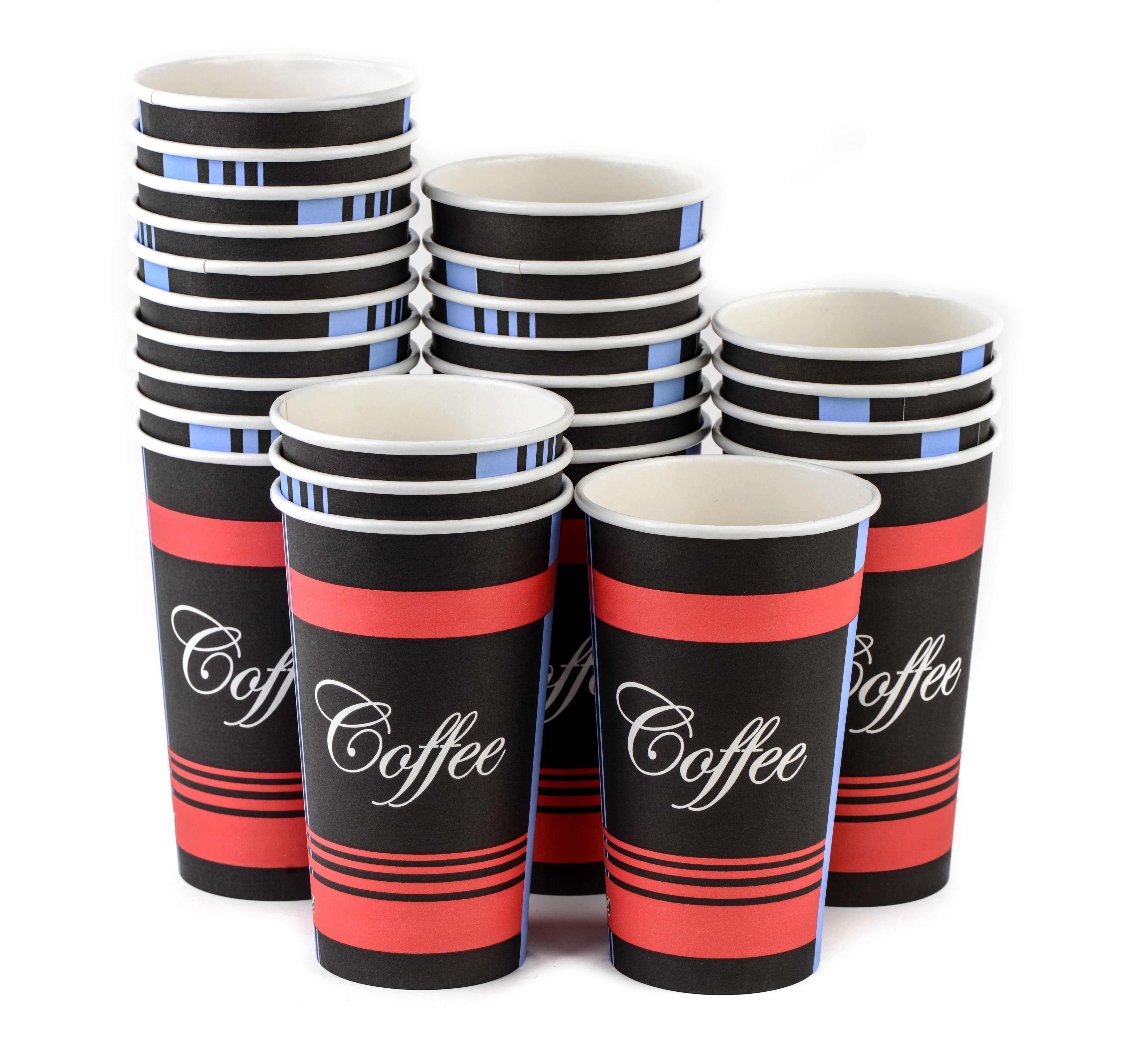 12oz Paper Coffee Cups Details about   OzBSP 100 Pack 12 oz Disposable Coffee Cups with Lids 