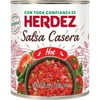 HERDEZ Salsa Casera Hot, Tortilla Chip Dip, Shelf Stable, Large 24 oz Aluminum Can