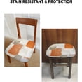 thumbnail image 2 of Orange Brown Grey Beige Chair Seat Covers for Dinning Room 6 Pack, Modern Abstract Art Oil Painting Burnt Orange Comfortable Stretch Chair Slipcovers Cushion Protector for Banquet Kitchen, 2 of 6