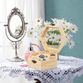thumbnail image 2 of Miangastore Watch Storage Box Wood Hexagon Storage Organizer 1Pcs for Family Friends Colleagues, 2 of 8