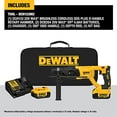 thumbnail image 2 of DEWALT Ensemble de Perceuse à Marteau Rotative 20V MAX* XR, Poignée en D, 1 Po (DCH133M2), 2 of 5