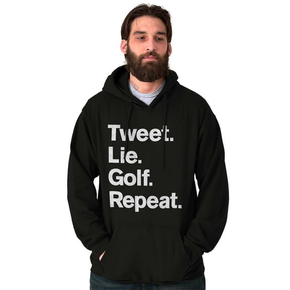Lie Golf Repeat Unisex Plus Size Hoodie Brisco Brands 2X