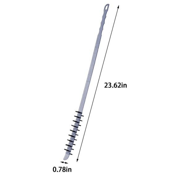 Stiff Bristle Washing Machine Cleaning Brush with Long Handle for Drum and Crevice Cleaning 23.62 in