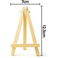 thumbnail image 2 of 25 Pieces of Mini 5 Inch Wooden Easel. Business Cards, Display Photos, Small Canvases, Classroom DIY Arts and Crafts, 2 of 5