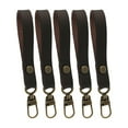 thumbnail image 3 of 5 x Zipper Handles Zipper Pull Ends Faux Leather Zipper Pulls Zipper Repair s Coffee Bronze, 3 of 9