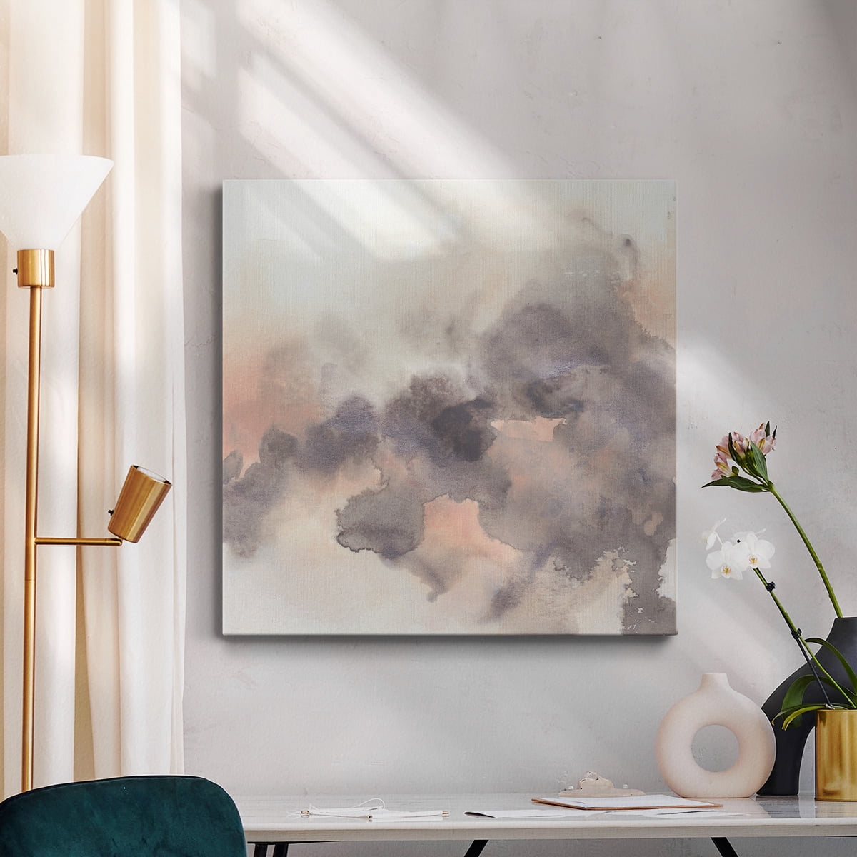 Wexford Home Smoke Surface II-Premium Gallery Wrapped Canvas, 10" x 10" - Ready to Hang