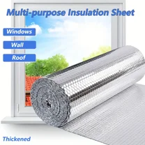 Ymokee 0.12" Double Bubble Reflective Insulation Roll 65.6ft x 3.94ft PE Polyethylene