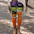 thumbnail image 6 of GEWSEY Halloween Women's Funny Graphic High Waist Skinny Leggings (Green, XXL), 6 of 8