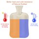 thumbnail image 2 of Muyoka Botella de agua caliente Bolsa de agua caliente de 2 l con funda de felpa Bolsa de agua caliente suave y cálida Bolsa de agua caliente de goma reutilizable con tapón antigolpes para aliviar el Muyoka Hogar, 2 of 7