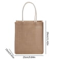 thumbnail image 5 of Moontgen Burlap Tote Bags Blank Jute Beach Handbag Gift Bags with Handle (Vertical), 5 of 9