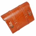 thumbnail image 2 of For Royal Enfield Tan Leather Side Saddle pannier Bag Set, 2 of 5
