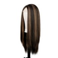 thumbnail image 6 of Wig with Bangs, Wigs for Women, Front Lace Wig Female Wigs Long Straight Chemical Fiber Wig, 6 of 9