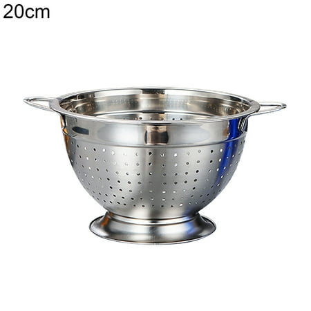 

Meizhencang Multipurpose Drain Basket Wear Resistant Stainless Steel Easy Grip Kitchen Washing Strainer Bowl for Fruit