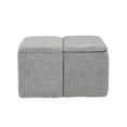 thumbnail image 2 of Lumisource Stout Contemporary Storage Ottoman in Grey Noise Fabric, 2 of 7
