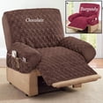 thumbnail image 3 of Funda para sillones reclinables Collections Etc., acolchada en forma de diamante, color chocolate, 3 of 3