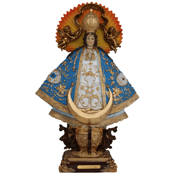 Virgen San Juan De Los Lagos 16" Resin Religious Figure San Juan De Los Lagos " Cihualpilli"