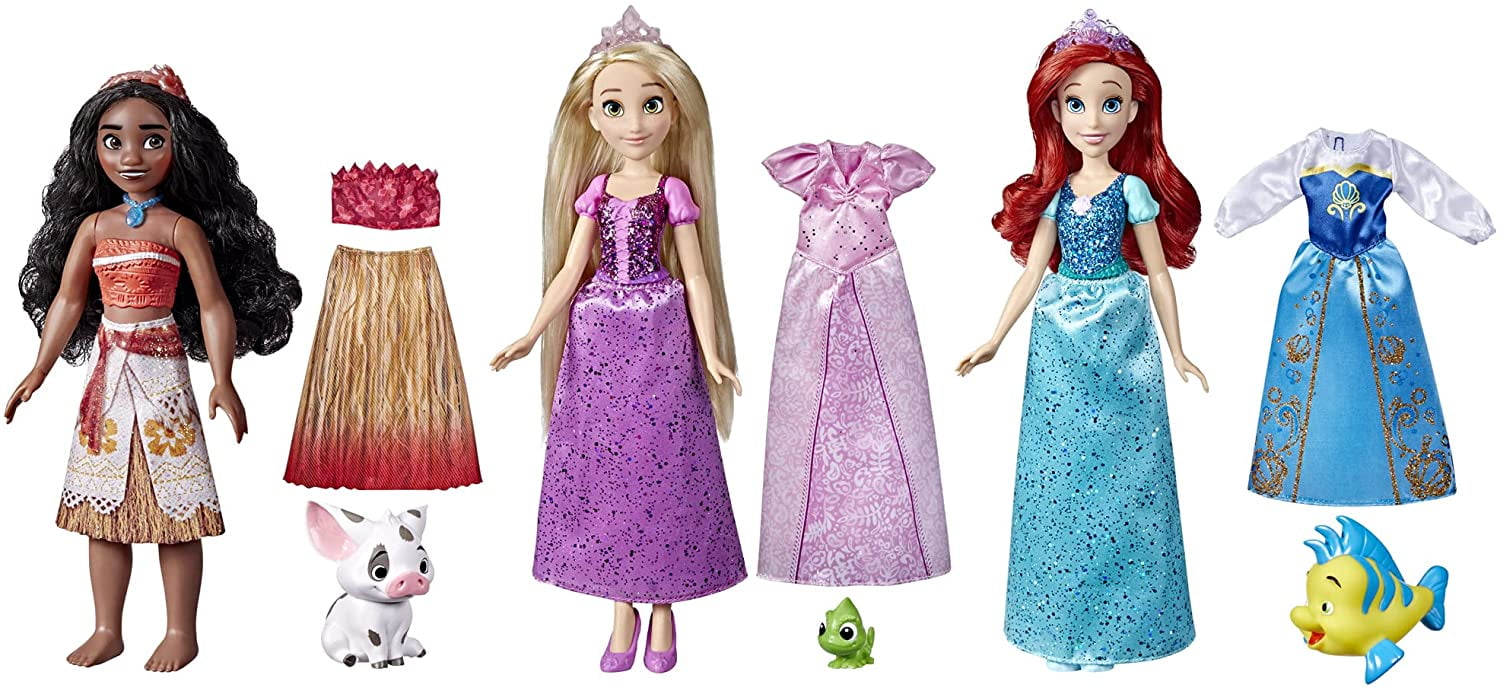 Disney Princess Celebration Ultimate Dress Pack 7pc. Baby Doll Set -  Walmart.com