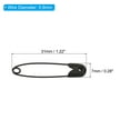 thumbnail image 2 of Uxcell Safety Pins 1.22 Inch Nickle Plated Small Sewing Pins Black 100Pcs, 2 of 5
