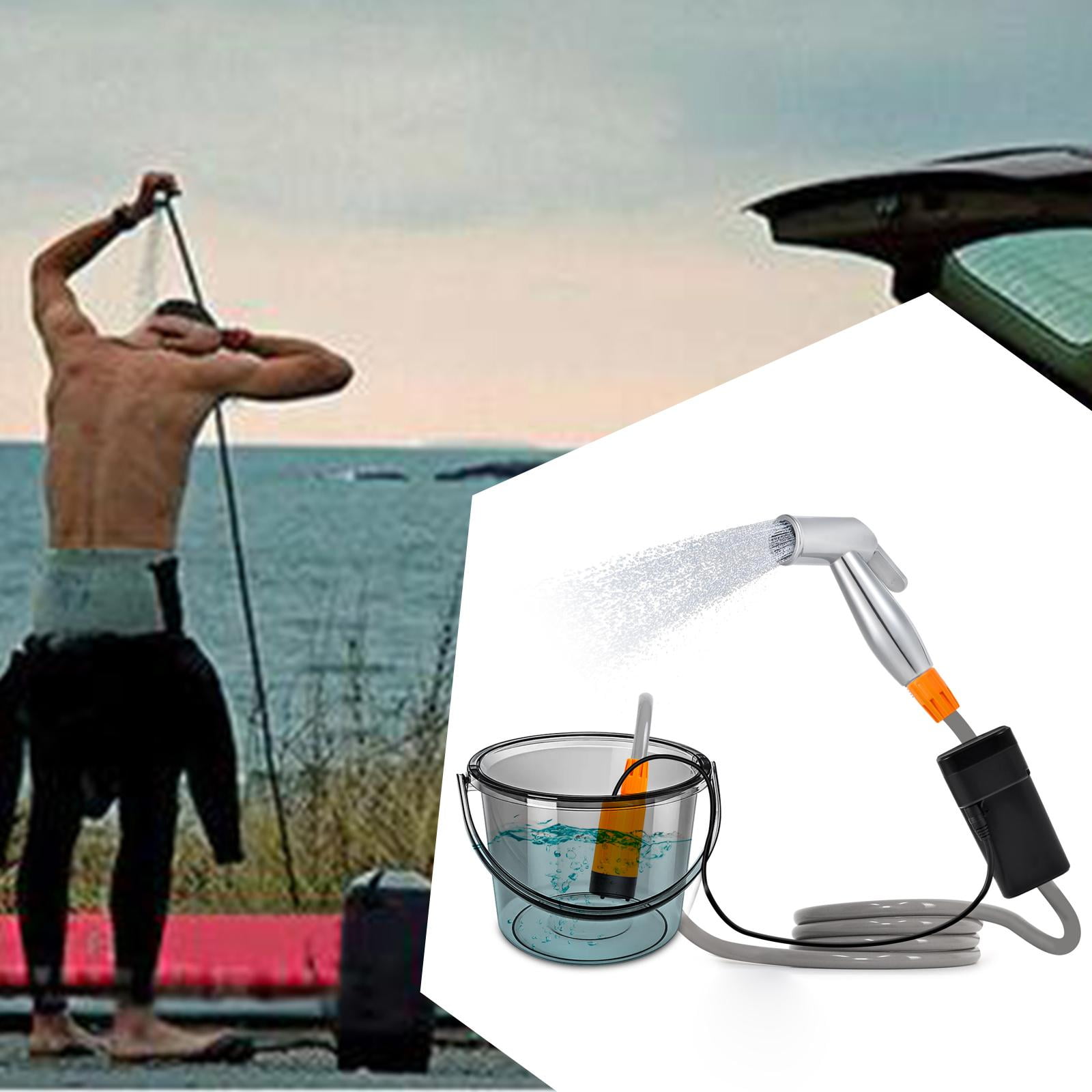Colaxi Camping Shower Compact Portable Shower for Backpacking Traveling Car Washing