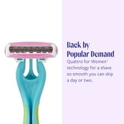 Skintimate Coconut Delight 4-Blade Scented Disposable Women's Razors, All Skin Types, 4 Ct