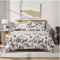 3-Piece Plush Comforter Set, Almond Full/Queen
