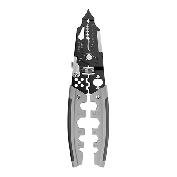 Multi-Function Wire Stripper 28 in 1 Wire Stripper Wire Splitter for Clamping, Screwing, Stripping and Cutting Cables