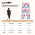 thumbnail image 4 of Lsque Pink Striped Flamingo Print Women's Pajama Pants, Lounge Pant - Comfortable Home Wear,Elastic Waistband, Stylish Design-X-Large, 4 of 9