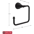 thumbnail image 4 of Delta MYN46-MB Mylan -Serviette, Noir Mat, 4 of 8