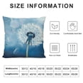 thumbnail image 5 of Orinice Dandelion Graphic Decorative Cushion Throw Pillow Cover for Home Couch Living Room Bed Sofa - Square, Short Plush, 1PC 20x20in, 5 of 5