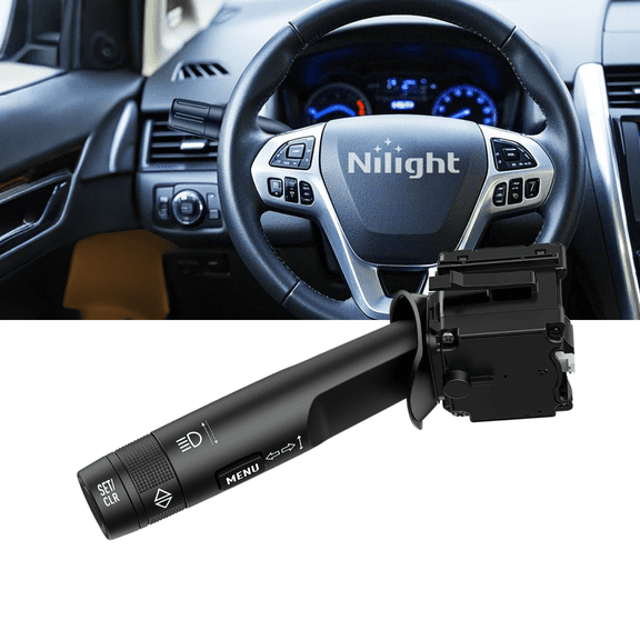 Nilight Turn Signal Combination Switch Replacement for 2011-2016 Chevy Cruze & 2012-2017 Buick Verano Regal, OE 13303268 Multifunction Lever
