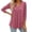 C-RD396, variant on DHFJKG Shirts For Women Casual 3/4 Sleeve Flowy Comfortable Notch V Neck Solid Color Loose Tunic Trendy Tops