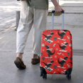 thumbnail image 3 of Red Cartoon Dinosaurs Skiing Pattern Luggage Cover Fashion Suitcase Cover Baggage Covers Fit 25-28 Inch Luggage (Go Travel), 3 of 5