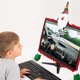 thumbnail image 4 of Cubierta navideña para monitor de computadora portátil, cubierta para monitor de TV, decoración navideña (Navidad para ancianos), 4 of 4