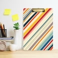 thumbnail image 2 of FORMRS Acrylic Clipboard with Low Profile Clip Standard A4 Letter Size, 12.5" x 9", Striped Pattern, 2 of 8